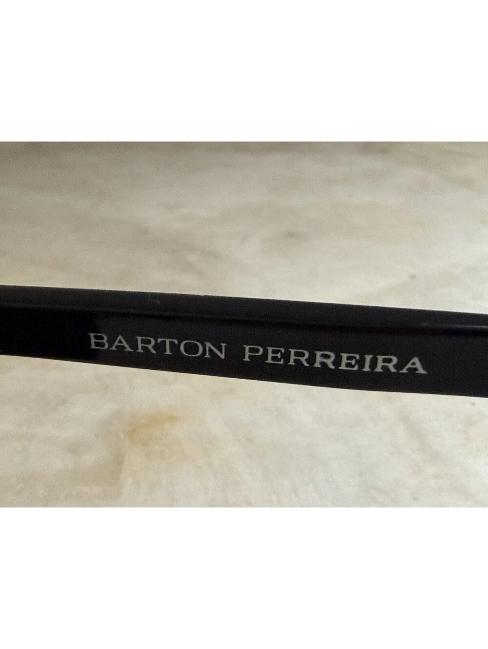 Barton Perreira Griffin Sunglasses Black Gold Made in Japan Round Handcrafted